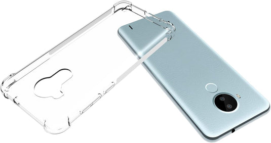 Nokia C30 - AirPillow Cushion Transparent Soft Clear TPU Four Corners Protective Case - Polar Tech Australia