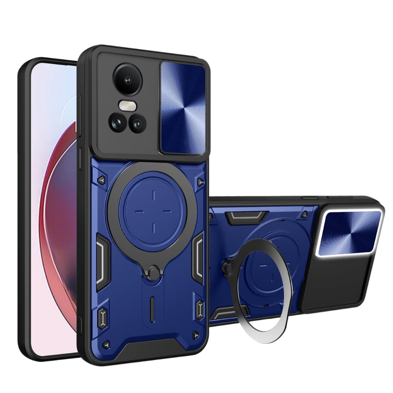Cargue la imagen en el visor de la galería, [Built-in Stand][With Slide Lens Cover] OPPO Reno10 Pro+ 5G  (PHU110, CPH2521) - Anti-Drop Protective Shell Case - Polar Tech Australia
