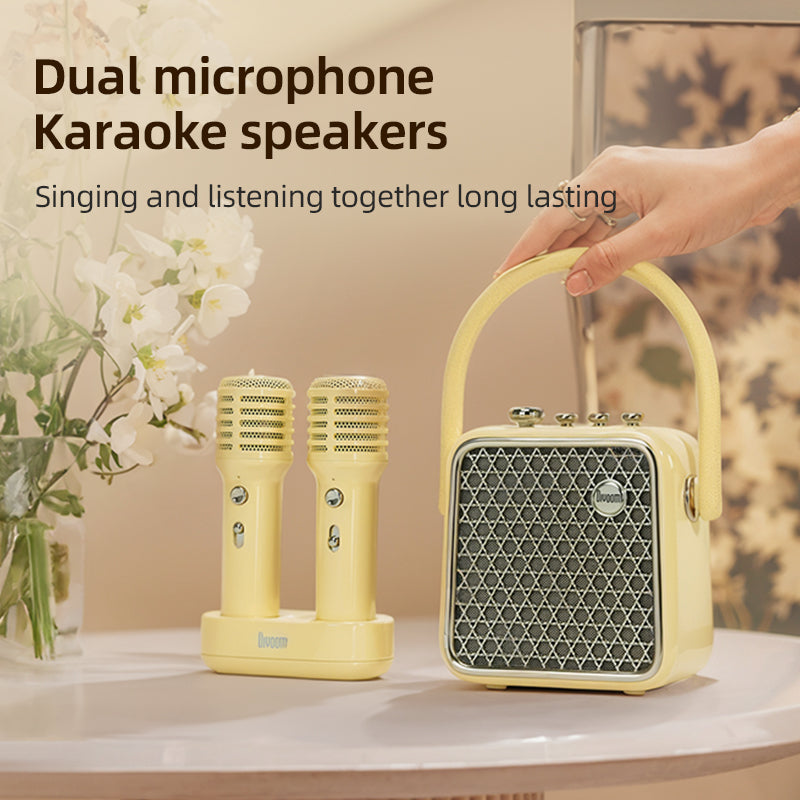 Cargue la imagen en el visor de la galería, Divoom SongBird-HQ-SE Portable Bluetooth Speaker Dual Microphone Microphone Singing Camping Birthday Perfect Gift
