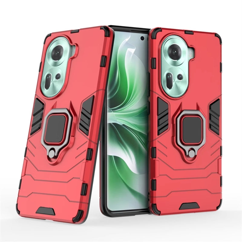 Chargez l&#39;image dans la visionneuse de la galerie, OPPO Reno11 5G (CPH2599) - Heavy Duty Armor Case With Ring Holder Stand - Polar Tech Australia
