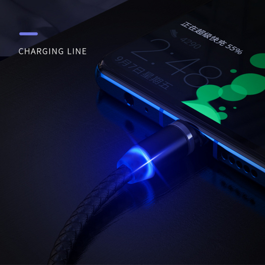 [Lightning / Micro / USB Type C] 3 in 1 Magnetic Charging Adapter Charger Cable Kit