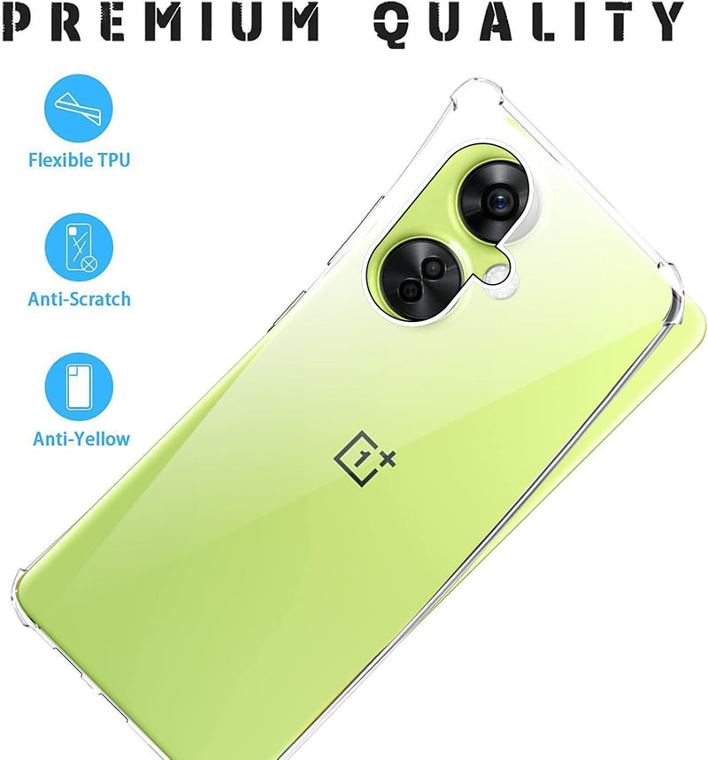 Cargue la imagen en el visor de la galería, OnePlus 1+Nord CE 3 Lite/CE 3/N30 - AirPillow Cushion Transparent Soft Clear TPU Four Corners Protective Case - Polar Tech Australia
