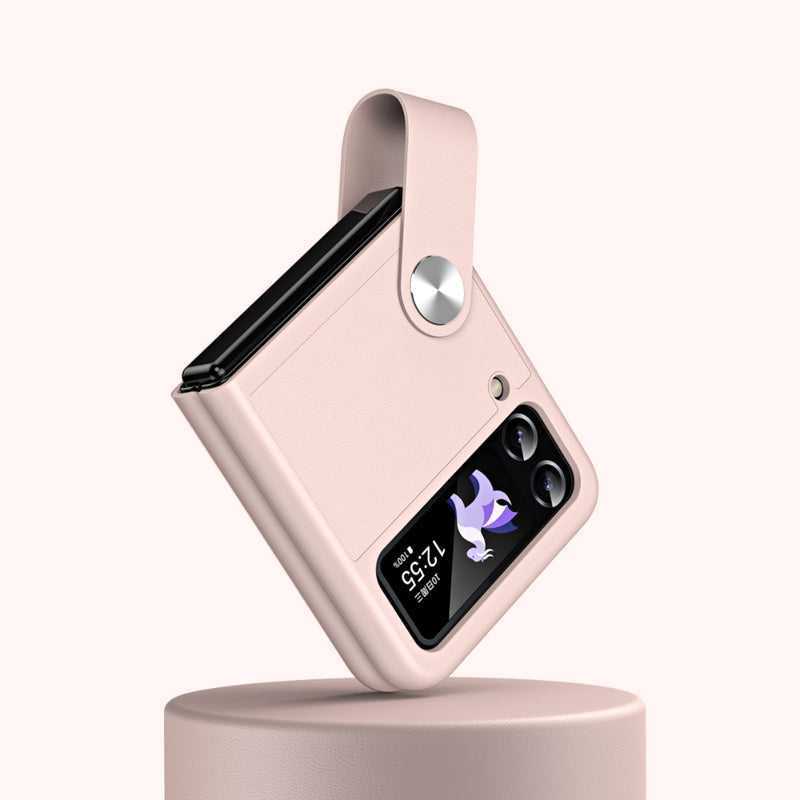 Chargez l&#39;image dans la visionneuse de la galerie, Samsung Galaxy Z Flip 5 (SM-F731) - PU Leather Handheld Stand Phone Case
