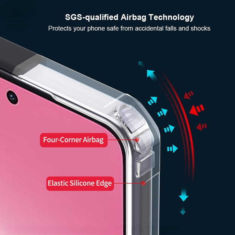 Cargue la imagen en el visor de la galería, OPPO A5 Pro 4G/5G - Silicone Material Airbag Shockproof Protective Case - Polar Tech Australia
