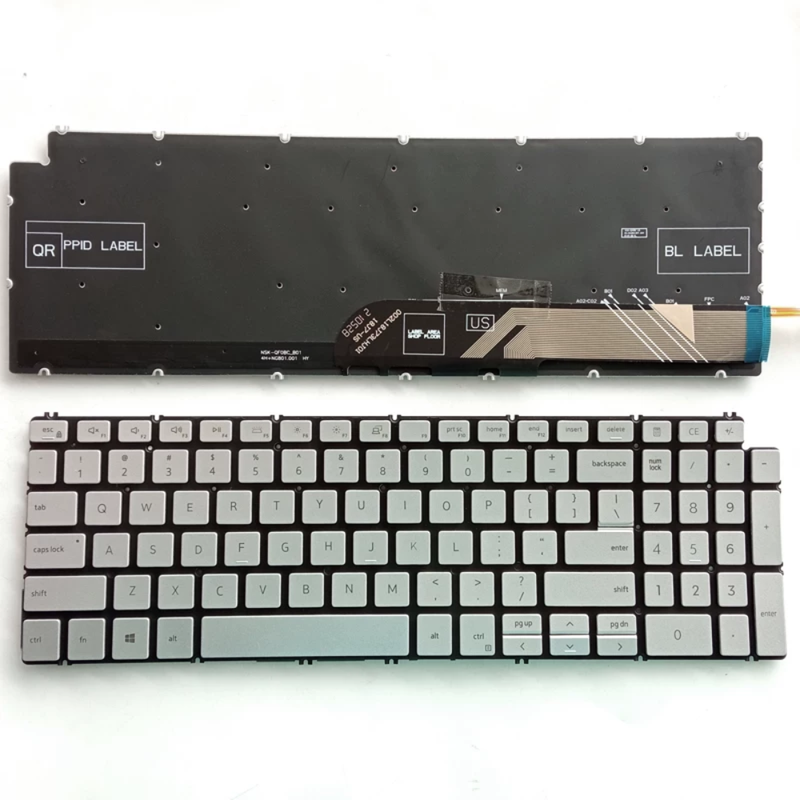 Cargue la imagen en el visor de la galería, Dell Inspiron 7306 7500 7506 7591 7791 2-in-1 Series - Laptop Keyboard With Backlit US Layout
