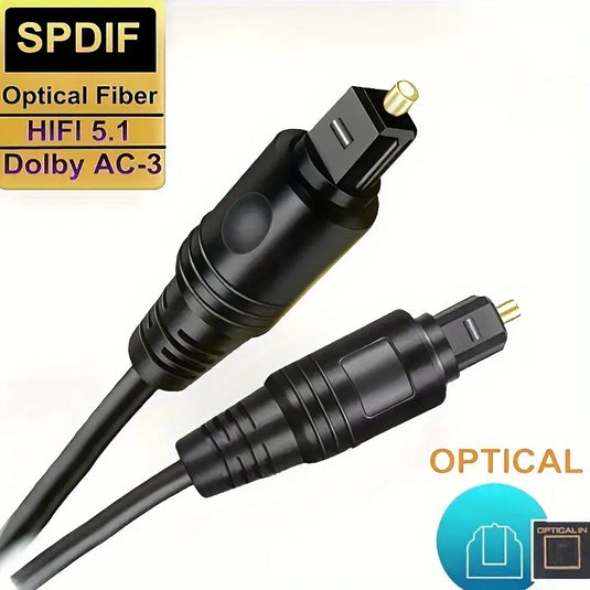 Toslink SPDIF Fiber Optic Cable Digital Audio Optical Cable Cord - Polar Tech Australia