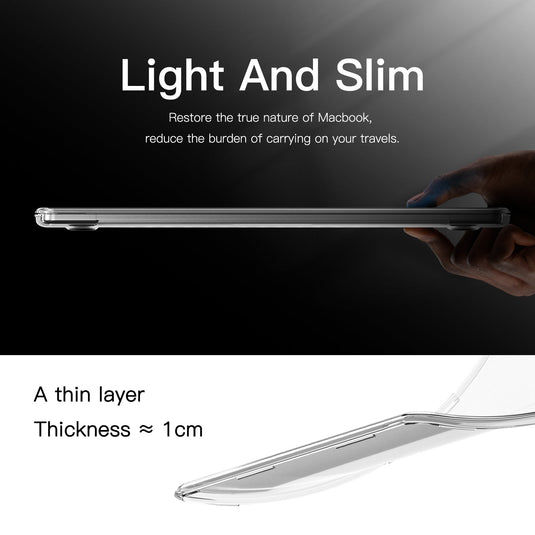 Apple MacBook Air 13.6" (A2681 & A3113) Slim PC + TPU Scratch-Resistant Laptop Case