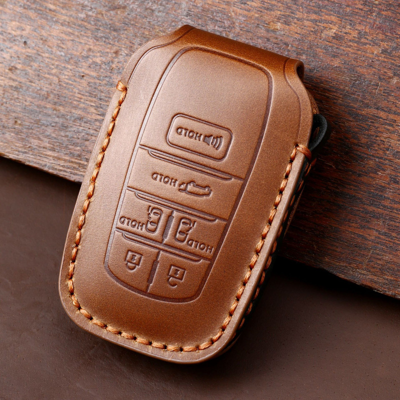 Cargue la imagen en el visor de la galería, Toyota Handcrafted Genuine Leather Car Key Fob Protective Case Cover For Highlander, RAV4, Camry, Sienna, Tacoma, 4Runner, Tundra, Sequoia, Land Cruiser - i-Station Mobile Phone &amp; Electronic Device Repair and Accessories

