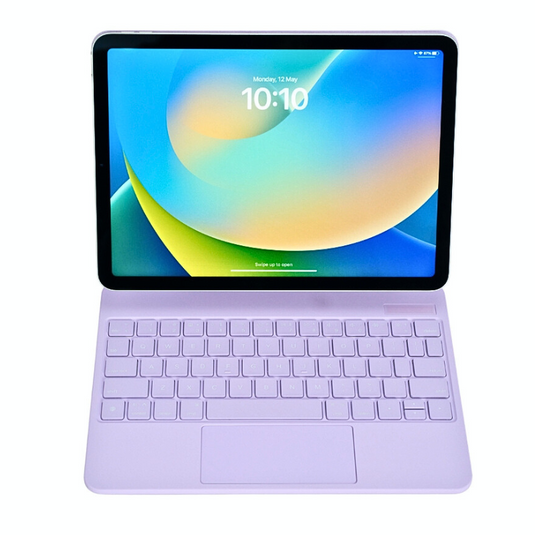 Magic Magnetic Floating Trackpad Wireless 7 Multi-Color Backlit Keyboard Case for Apple iPad 10.9” & 11“ 10/11th Gen (2022/2025)