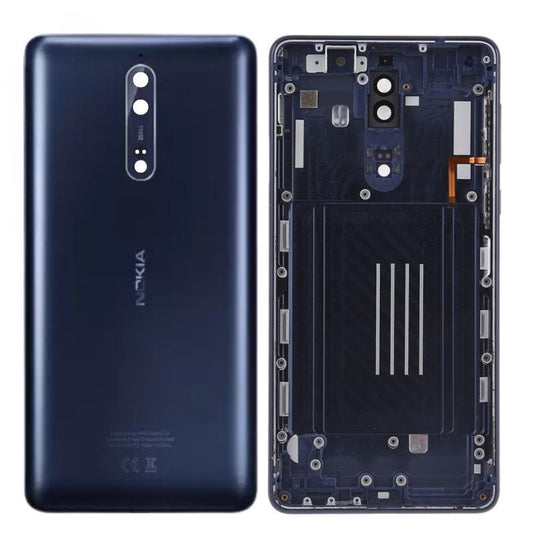 [With Camera Lens] Nokia 8 (TA-1004)- Back Rear Housing Frame - Polar Tech Australia