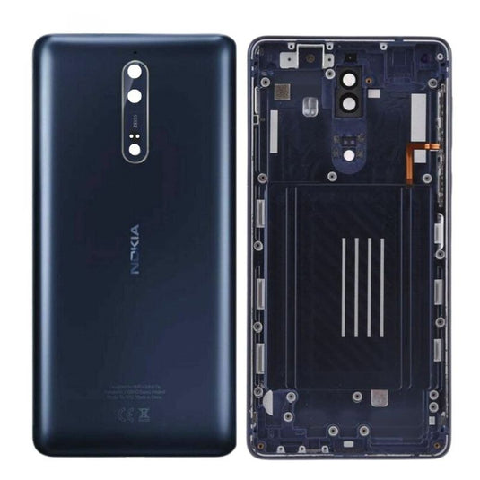 [With Camera Lens] Nokia 8 (TA-1004)- Back Rear Housing Frame - Polar Tech Australia