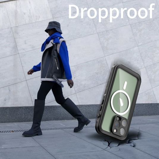 [Magsafe Compatible][Dot Series] Apple iPhone 14/14 Plus/14 Pro/14 Pro Max Redpepper IP68 Waterproof Heavy Duty Tough Armor Case - Polar Tech Australia