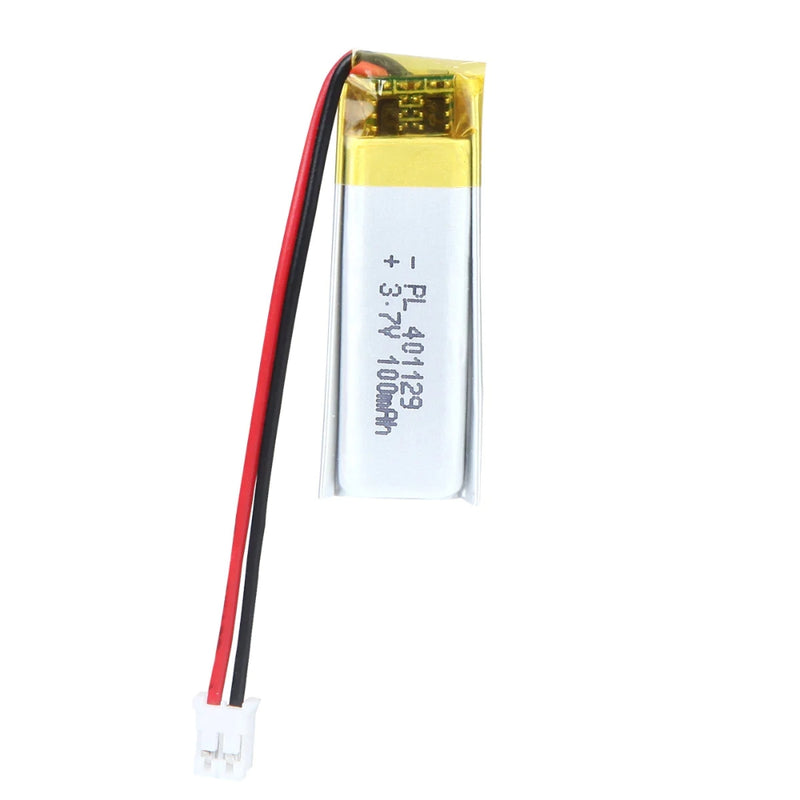 Cargue la imagen en el visor de la galería, [PH2.0-JST Connector][401030] Universal 100mAh 3.7V Rechargeable Li-Ion Lithium Polymer Battery - Polar Tech Australia
