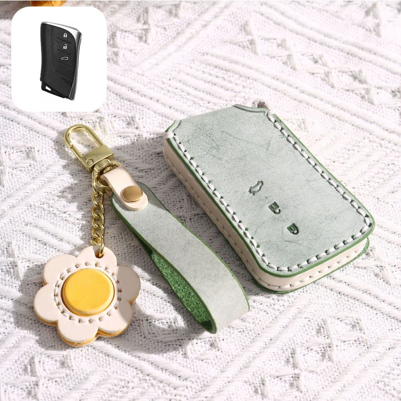 Cargue la imagen en el visor de la galería, Lexus Genuine Leather Car Key Fob Case Cover For ES350, LC500, LS500, UX200, GX460

