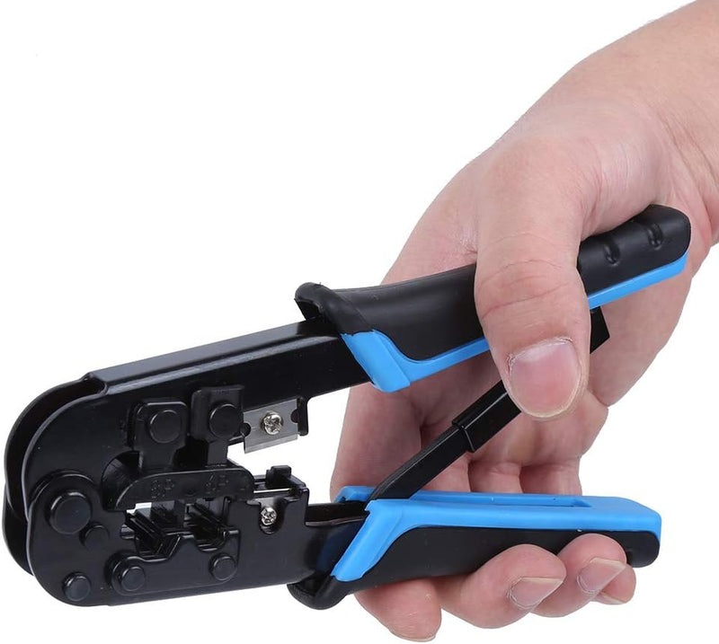 Load image into Gallery viewer, [TL-N568R] Portable Self-adjusting 6P/8P Crimping Pliers Wire Cable End Sleeve Ferrule Cutter Crimper Network Ethernet Internet Cable Clamp Tool - Polar Tech Australia
