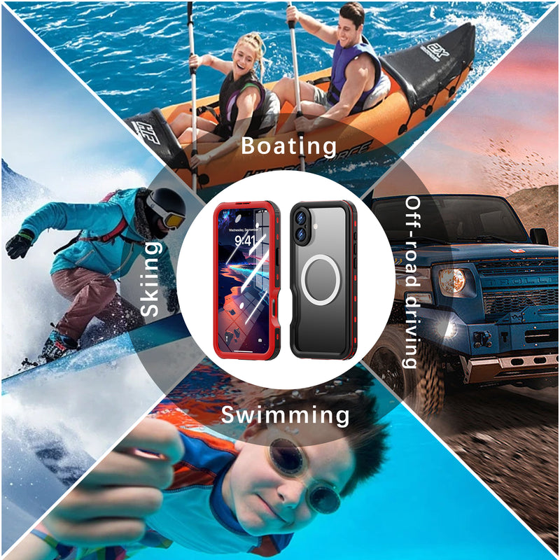 Load image into Gallery viewer, [MagSafe Compatible][DUP Series] Apple iPhone 16 / 16 Plus / 16 Pro / 16 Pro Max Redpepper IP68 Waterproof Heavy Duty Tough Armor Case - Polar Tech Australia
