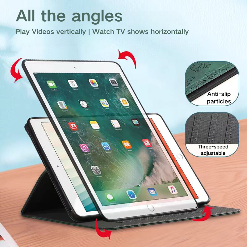 Load image into Gallery viewer, Apple iPad 5/6 9.7&#39;&#39; 5/6th Gen (2017/2018) Smart 360° Degree Rotate Stand Leather Case - Polar Tech Australia
