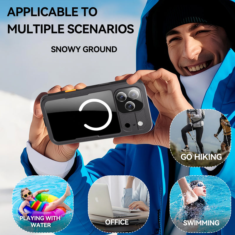 Cargue la imagen en el visor de la galería, [Magsafe Compatible] [Mars Series] Apple iPhone 17/Air/Pro/Pro Max Shellbox Full Covered Waterproof Heavy Duty Tough Armor Case - i-Station Mobile Phone &amp; Electronic Device Repair and Accessories
