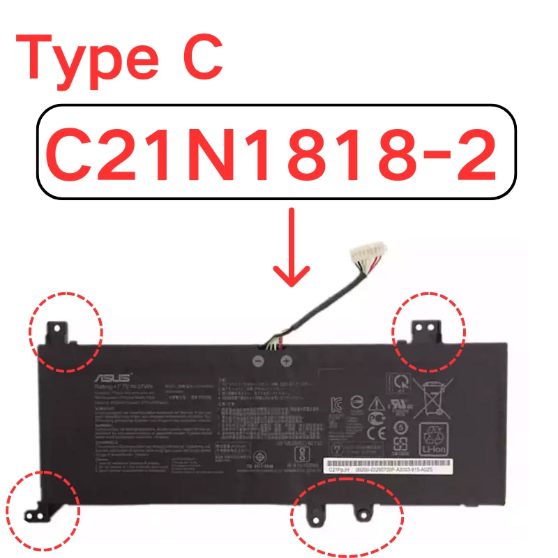Load image into Gallery viewer, [C21N1818 / C21N1818-1 / C21N1818-2] ASUS VivoBook X412 / X512 / X712 Series - Replacement Battery - Polar Tech Australia
