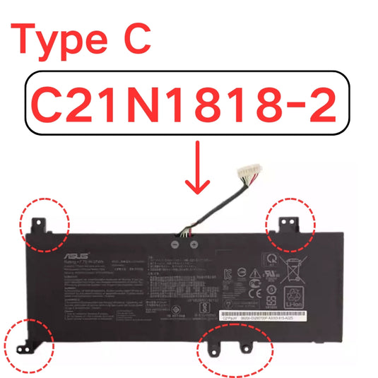 [C21N1818 / C21N1818-1 / C21N1818-2] ASUS VivoBook X412 / X512 / X712 Series - Replacement Battery - Polar Tech Australia