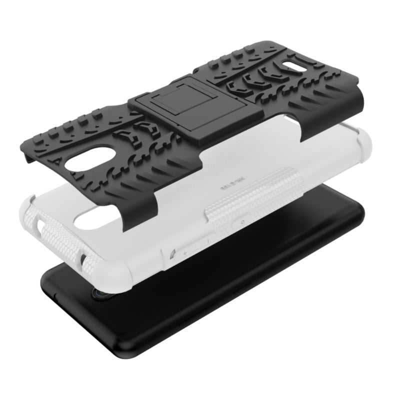 Load image into Gallery viewer, Nokia C100 - Tire Texture TPU + PC Phone Case with Holder
