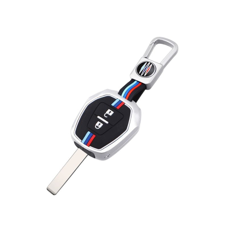 Chargez l&#39;image dans la visionneuse de la galerie, Isuzu Metal Shell &amp; Soft Silicone Full Protection Car Key Fob Case Cover For MU-X, D-MAX

