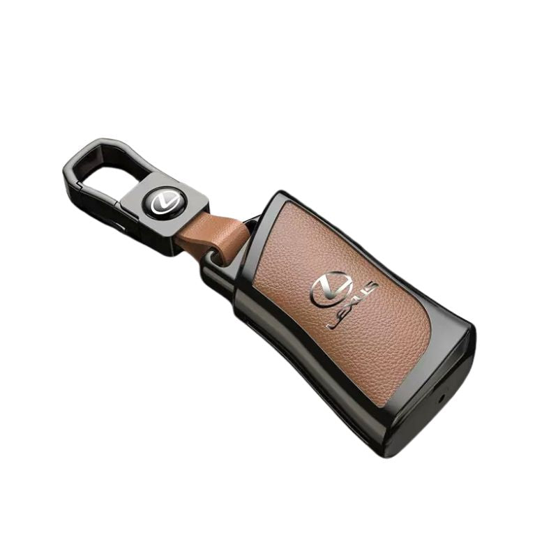 Cargue la imagen en el visor de la galería, Lexus Zinc Alloy + PU Leather Car Key Fob Case Cover For ES200, ES300, RX350, NX350H, LS500H

