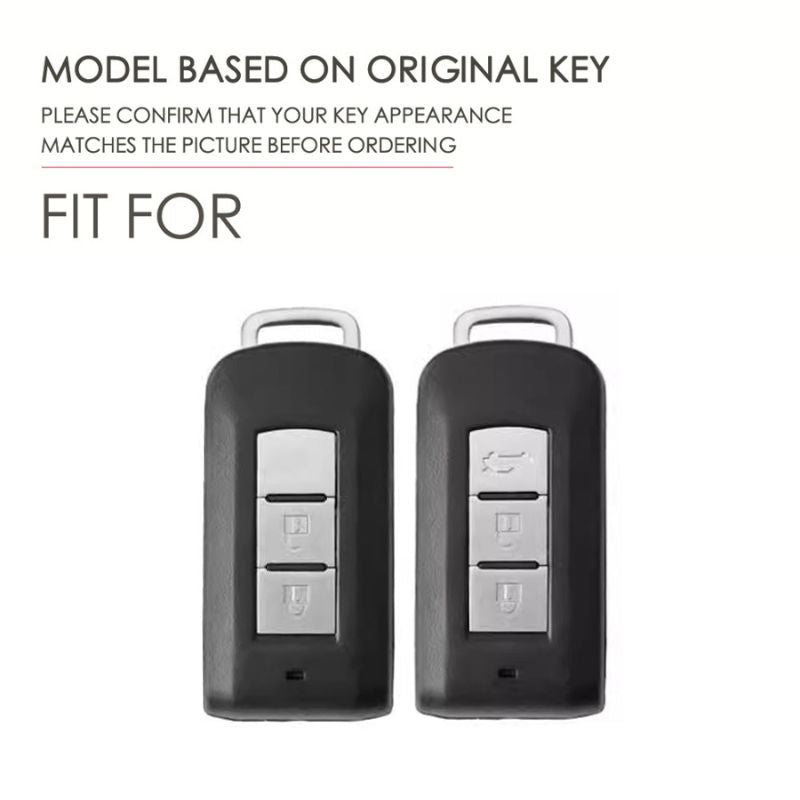 Chargez l&#39;image dans la visionneuse de la galerie, Mitsubishi Zinc Alloy + Carbon Fiber Texture Car Key Fob Case Cover For Outlander, Eclipse Cross, ASX, Pajero, Pajero Sport, Lancer EX
