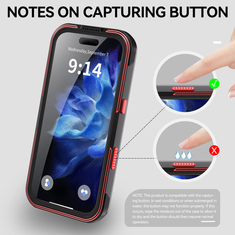 Chargez l'image dans la visionneuse de la galerie, [Magsafe Compatible] [GTM Series][Latest Version] Apple iPhone 17/Air/Pro/Pro Max - Redpepper Shellbox Full Covered Metal Waterproof Heavy Duty Tough Armor Case
