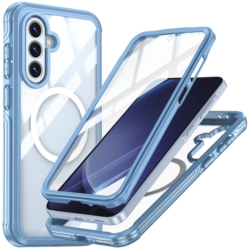 Load image into Gallery viewer, [Magsafe Compatible] Samsung Galaxy A36 &amp; A37 &amp; A56 - 9H Glass Three-proof Full Cover Heavy Duty Series Case - Polar Tech Australia
