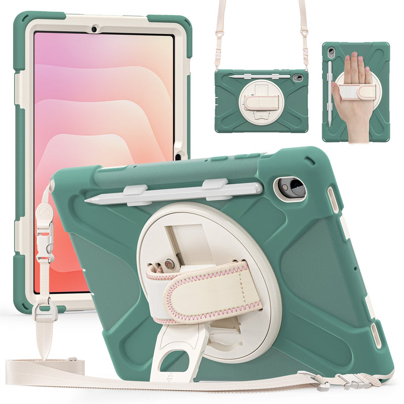 Load image into Gallery viewer, Samsung Galaxy Tab S11 (2025) 11" - Heavy Duty 360 Degree Rotate Stand Hand Strap Case With Shoulder Strap - i-Station Mobile Phone &amp; Electronic Device Repair and Accessories
