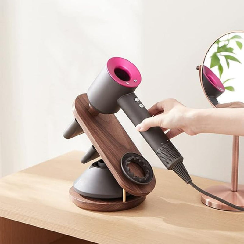 Load image into Gallery viewer, Dyson Supersoni Hair Dryer - Dryer Walnut Stand - Polar Tech Australia

