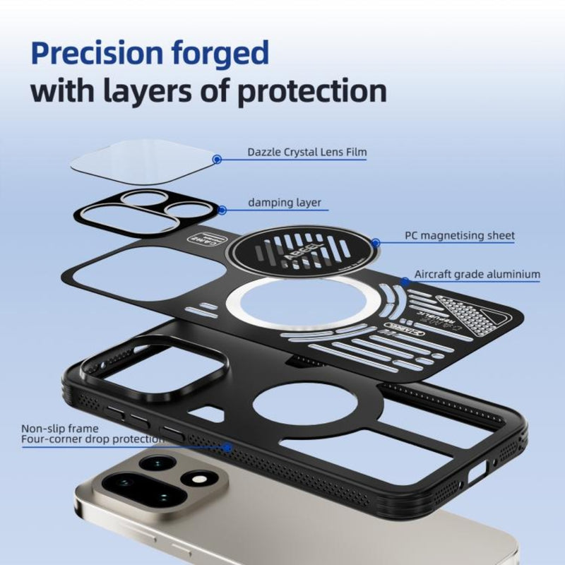 Load image into Gallery viewer, OnePlus 15 - Magsafe Heat Sink Cooling Phone Case
