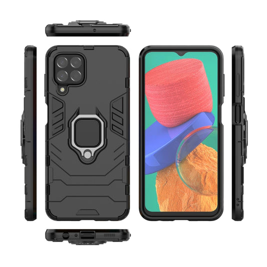 Samsung Galaxy A42 5G (SM-A426) - Heavy Duty Armor Case With Ring Holder Stand