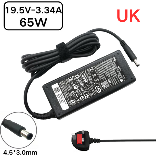 [19.5V-3.34A/65W][4.5*3.0] Dell Inspiron Laptop AC Power Adapter Laptop Charger - Polar Tech Australia
