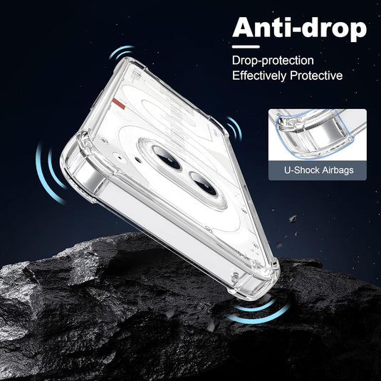 Nothing Phone 2a Plus - AirPillow Cushion Transparent Soft Clear TPU Four Corners Protective Case - Polar Tech Australia