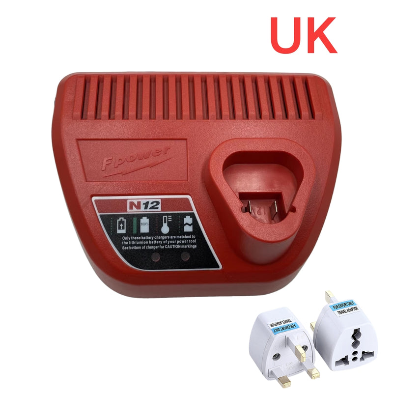 Chargez l&#39;image dans la visionneuse de la galerie, [N12][10.8V~12.0V-3.0A] Genuine Original Milwaukee Fast Charger Electrical Tool Li-ion Battery - Replacement Charger - Polar Tech Australia

