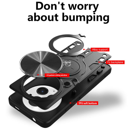 Honor Magic6 Pro (BVL-AN16, BVL-N49) - Heavy Duty Sliding Camshield Ringer Holder Phone Case