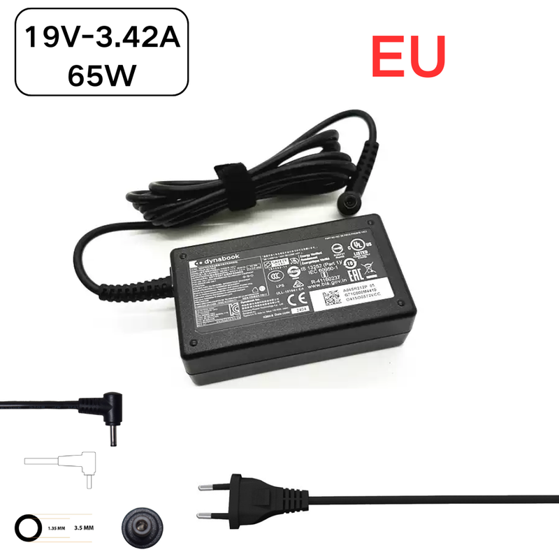 Load image into Gallery viewer, [65W/19V-3.42A][3.5*1.35mm] Toshiba Dynabook PA5367E-1AC3 Series - AC Power Adapter Laptop Wall Charger
