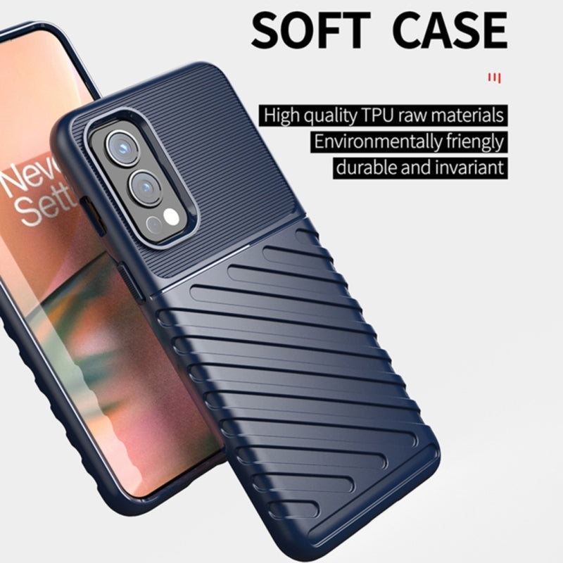 Chargez l&#39;image dans la visionneuse de la galerie, OnePlus Nord CE - Thunder Series Twill Texture Thickened Anti-fall Protection TPU Case
