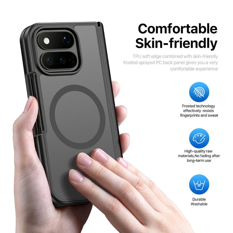 Chargez l'image dans la visionneuse de la galerie, Google Pixel 11 Pro Fold - Skin Friendly Matte Transparent Magnetic Phone Case
