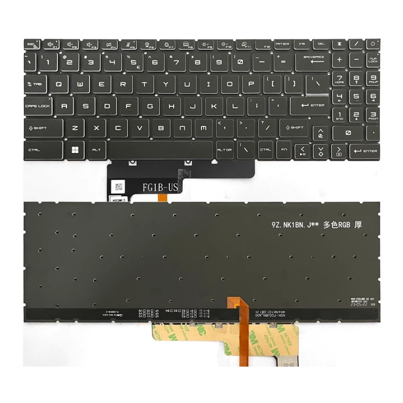 Load image into Gallery viewer, MSI GF66 MS-1582 GF76 GL76 GL66 MS-17L1 MS-17H3 Series - Laptop Keyboard With Backlit US Layout - Polar Tech Australia
