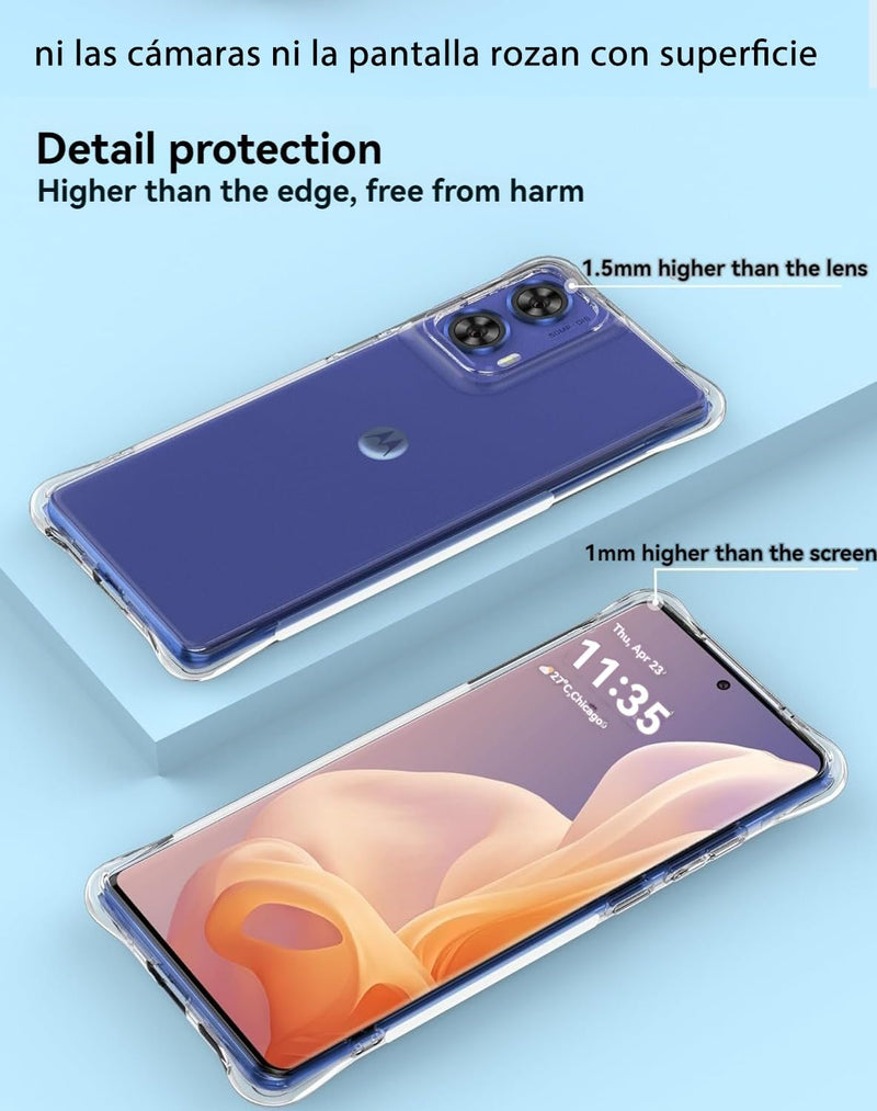 Chargez l&#39;image dans la visionneuse de la galerie, Motorola Moto G85 5G/S50 Neo - AirPillow Cushion Transparent Soft Clear TPU Four Corners Protective Case - Polar Tech Australia

