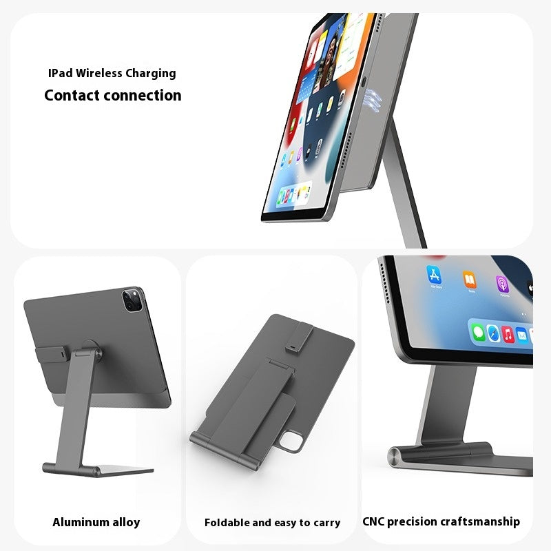 Load image into Gallery viewer, Magnetic wireless charging iPad stand with 18W contacts for charging magnetic tablets - Polar Tech Australia
