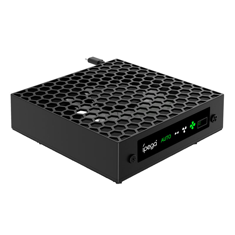 Load image into Gallery viewer, Xbox Series X Upper Top Cooling Fan With RGB Lighting &amp; Headphone Hook Stand

