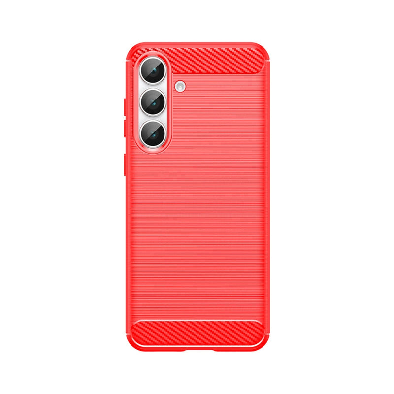 Load image into Gallery viewer, Samsung Galaxy S25 FE (SM-S731) - Carbon Fiber Brushed Texture TPU Phone Case
