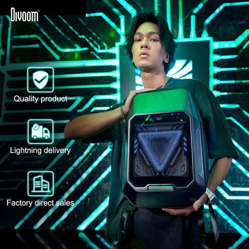 Cargue la imagen en el visor de la galería, Divoom Cyberbag Pixel Art LED Backpack Perfect Gift - Polar Tech Australia
