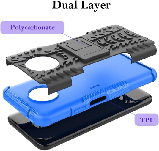 Nokia G300 - Shield With Kickstand Hard PC Back Cover Soft TPU Dual Layer Protection Case - Polar Tech Australia