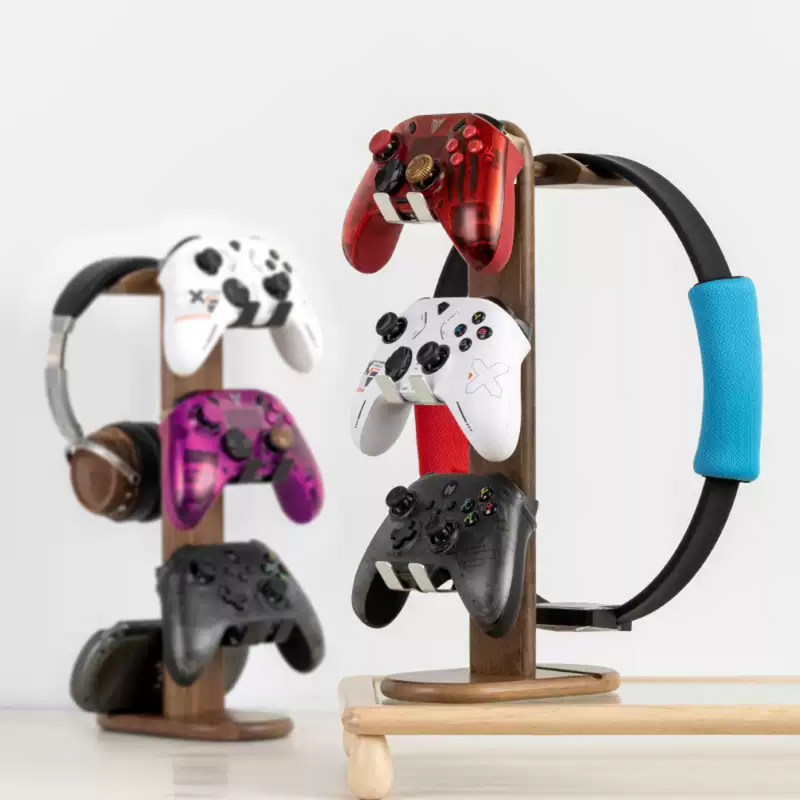 Load image into Gallery viewer, Wooden Headphone Stand, Switch Game Controller, Xbox Solid Wood Storage Rack - Polar Tech Australia
