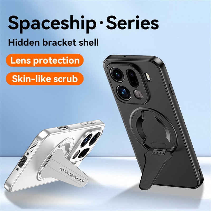 Load image into Gallery viewer, OPPO Find X9 Pro - MagSafe-Compatible Skin-Feel Matte PC+TPU Phone Case with Hidden Kickstand
